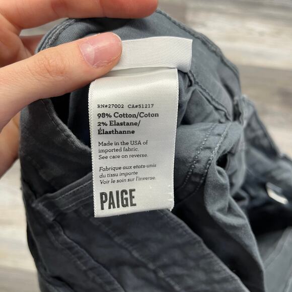 Paige Doheny Grey Mens 30x30 Relaxed Straight Mid Rise Pockets Preppy Jean Pants - Picture 5 of 12